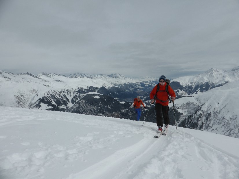 EWF-Skiwoche 2016 - 14 - Mi, Aufsteig zum Piz Maler